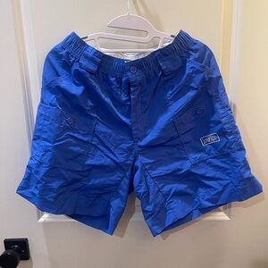 AFTCO Blue Fishing Shorts, size 30